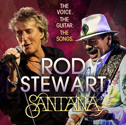 Rod Stewart & Carlos Santana at Fiddlers Green Amphitheatre
